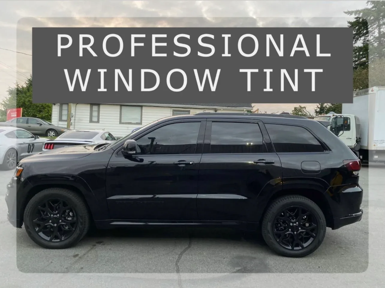 Jeep Grand Cherokee window tint installation in Surrey