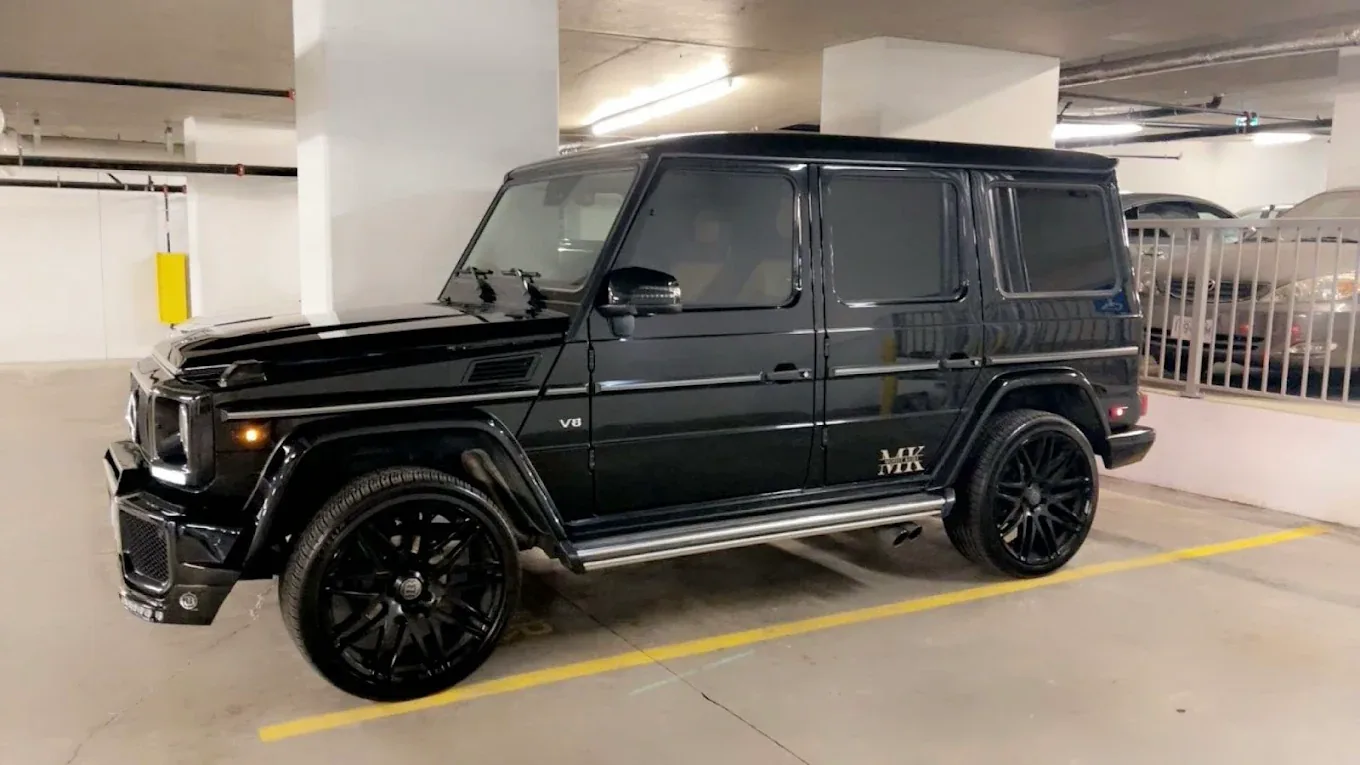 Front angle of a Mercedes G-Class completed project at Apna Customs