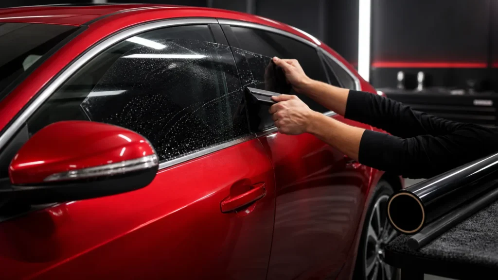 Window Tinting installation by Apna Customs in Surrey, BC – project view